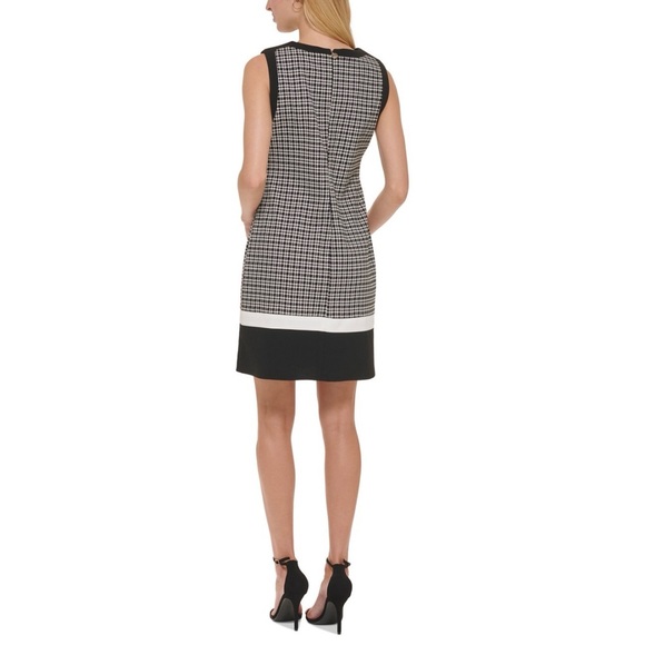 Tommy Hilfiger Houndstooth Plaid Dress Sz 14 - Picture 2 of 8